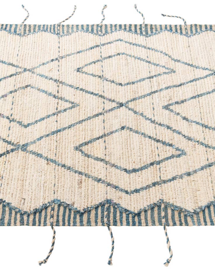 Detail image of  3' 7 x 12' 9  Hand Knotted Moroccan Wool Runner Rug