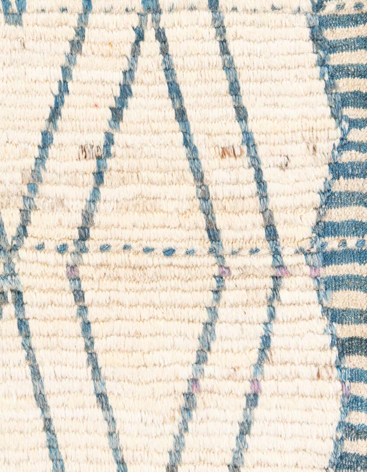 Detail image of  3' 7 x 12' 9  Hand Knotted Moroccan Wool Runner Rug