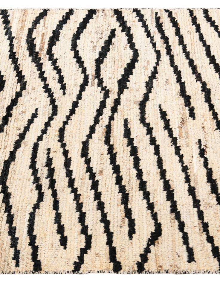 Detail image of  4' 1 x 14' 9  Hand Knotted Moroccan Wool Runner Rug