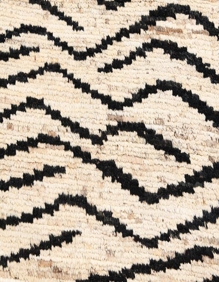 Detail image of  4' 1 x 14' 9  Hand Knotted Moroccan Wool Runner Rug