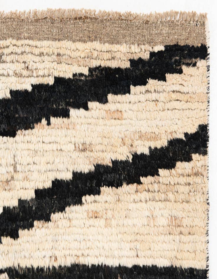 Detail image of  5' x 13' 8  Hand Knotted Moroccan Wool Runner Rug