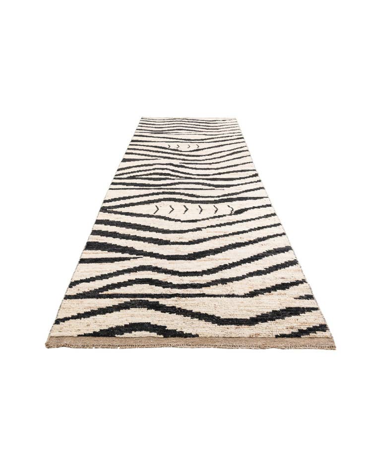 Detail image of  5' x 14'  Hand Knotted Moroccan Wool Runner Rug