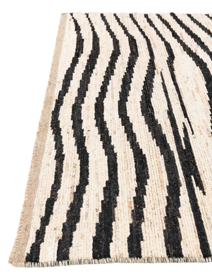 Detail image of  5' x 14'  Hand Knotted Moroccan Wool Runner Rug