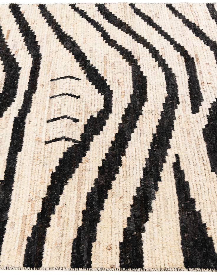 Detail image of  5' x 14'  Hand Knotted Moroccan Wool Runner Rug