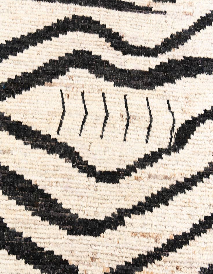 Detail image of  5' x 14'  Hand Knotted Moroccan Wool Runner Rug