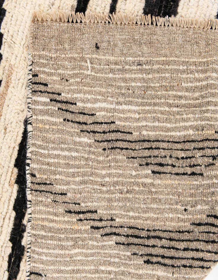 Detail image of  5' x 14'  Hand Knotted Moroccan Wool Runner Rug