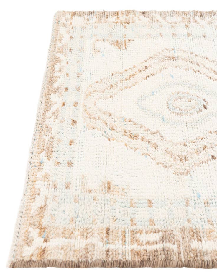 Detail image of  2' 9 x 8'  Hand Knotted Moroccan Wool Runner Rug