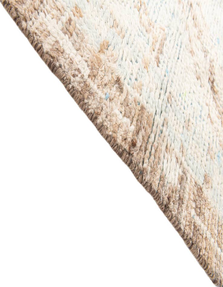 Detail image of  2' 9 x 8'  Hand Knotted Moroccan Wool Runner Rug