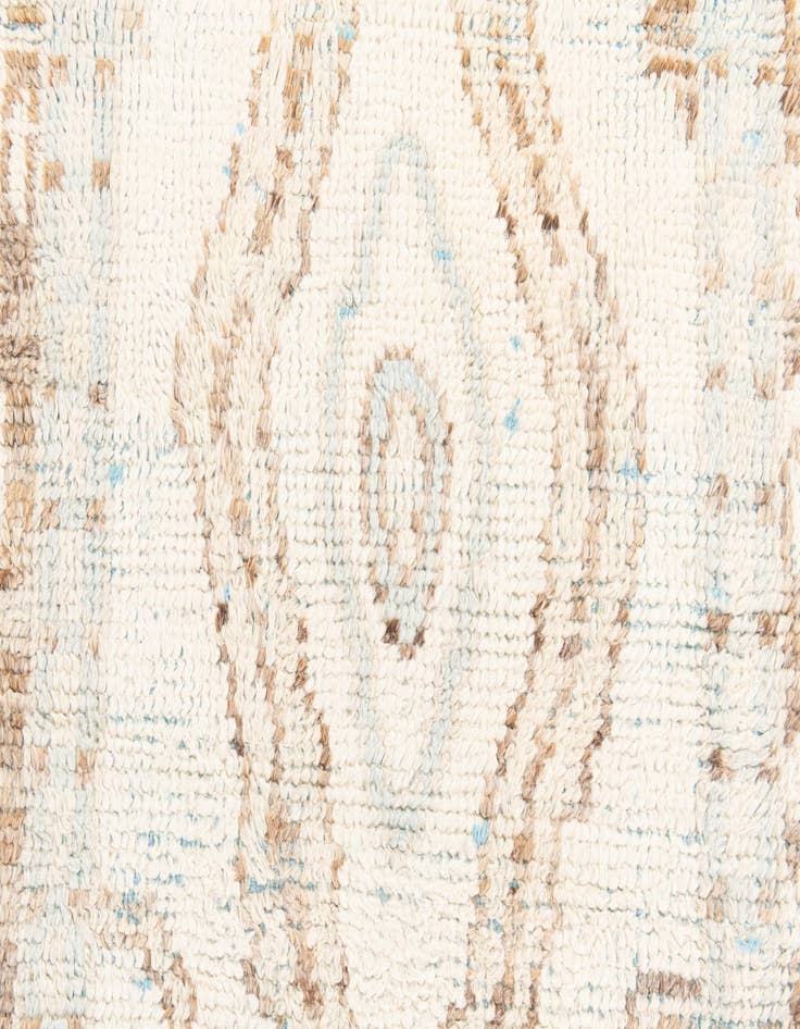 Detail image of  2' 9 x 8'  Hand Knotted Moroccan Wool Runner Rug