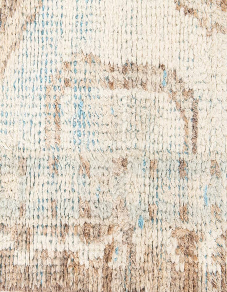 Detail image of  2' 9 x 8'  Hand Knotted Moroccan Wool Runner Rug