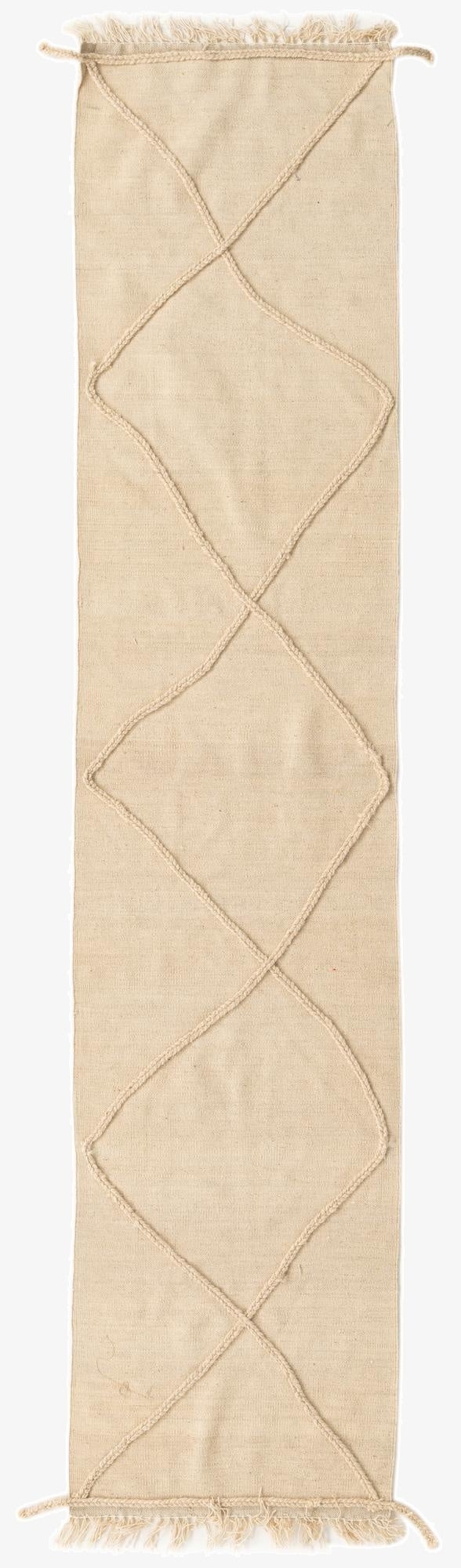  2' 4 x 10' 4  Hand Woven Moroccan Wool Runner Rug