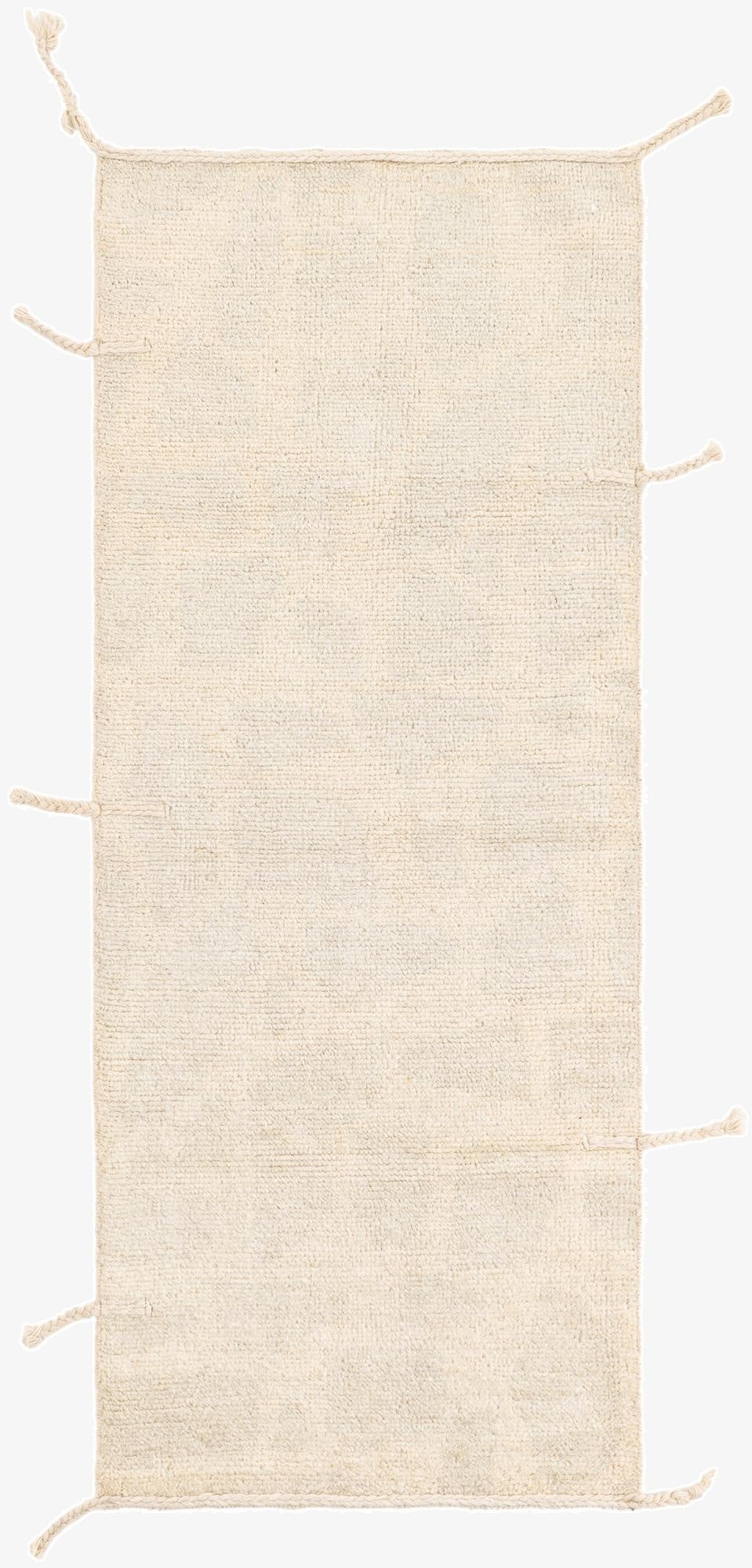  2' 5 x 6' 1  Hand Knotted Moroccan Wool Runner Rug