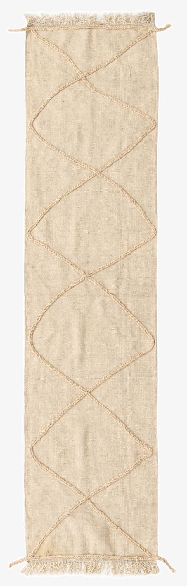  2' 6 x 10'  Hand Woven Moroccan Wool Runner Rug