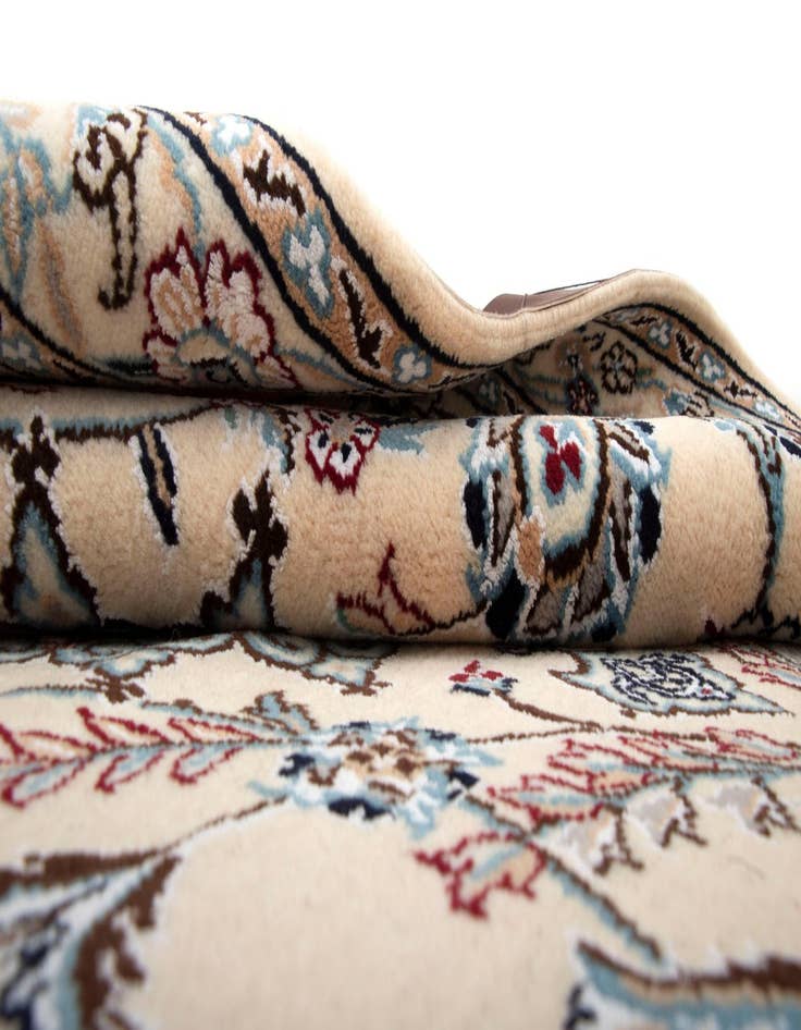 Detail image of  2' 11 x 9' 2  Hand Knotted Nain Persian Wool Runner Rug