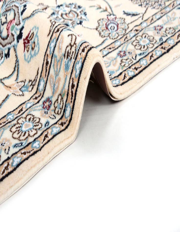 Detail image of  2' 11 x 9' 2  Hand Knotted Nain Persian Wool Runner Rug