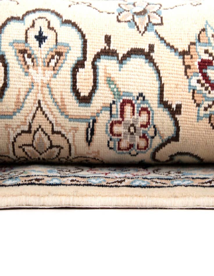 Detail image of  2' 11 x 9' 2  Hand Knotted Nain Persian Wool Runner Rug