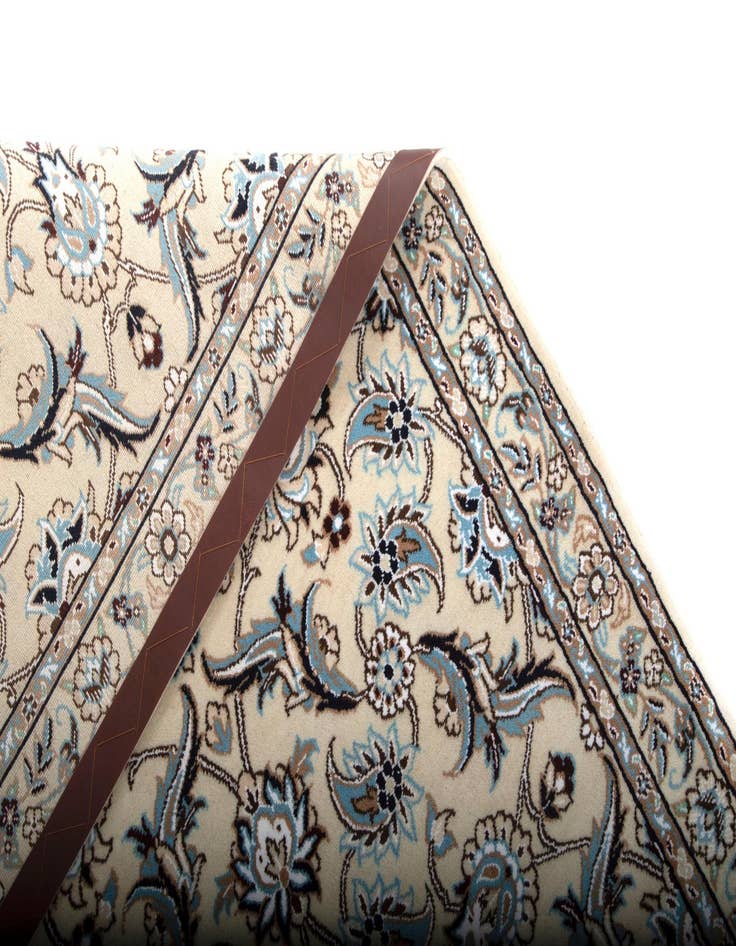 Detail image of 2' 11 x 12' 7 Hand Knotted Nain Persian Wool Runner Rug