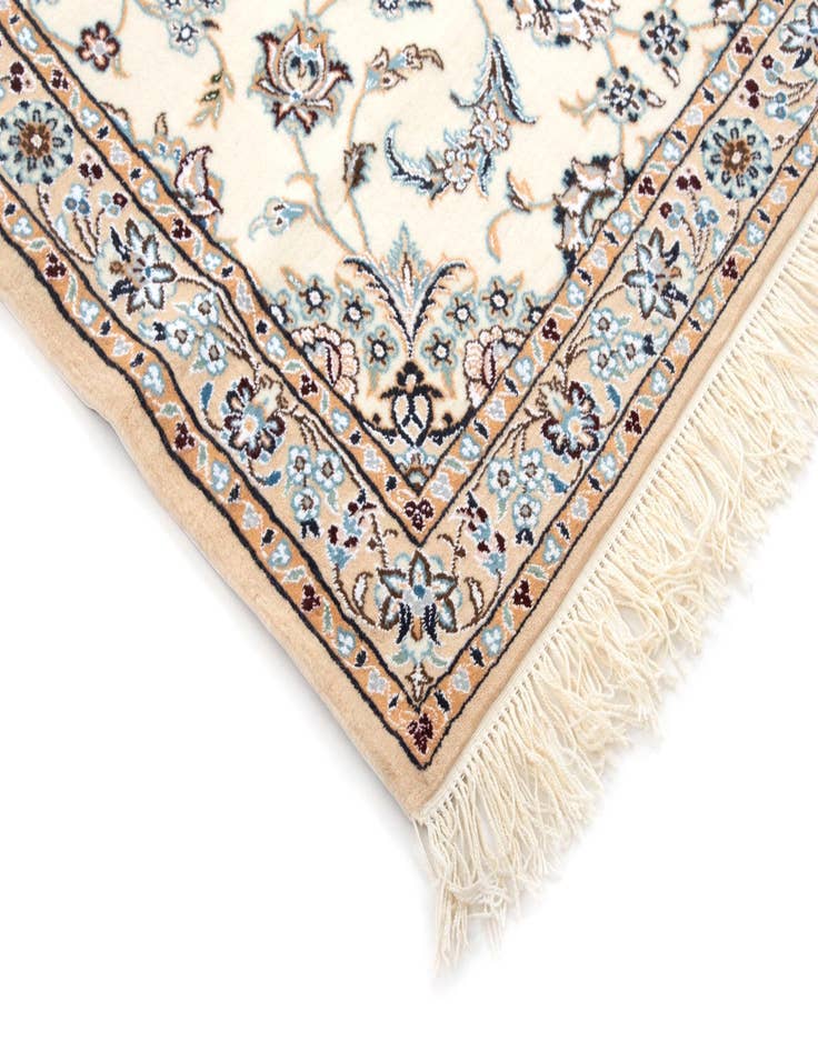 Detail image of  3' 6 x 9' 10  Hand Knotted Nain Persian Wool Runner Rug