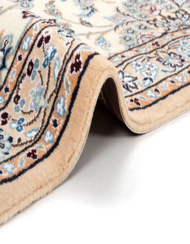 Detail image of  3' 6 x 9' 10  Hand Knotted Nain Persian Wool Runner Rug