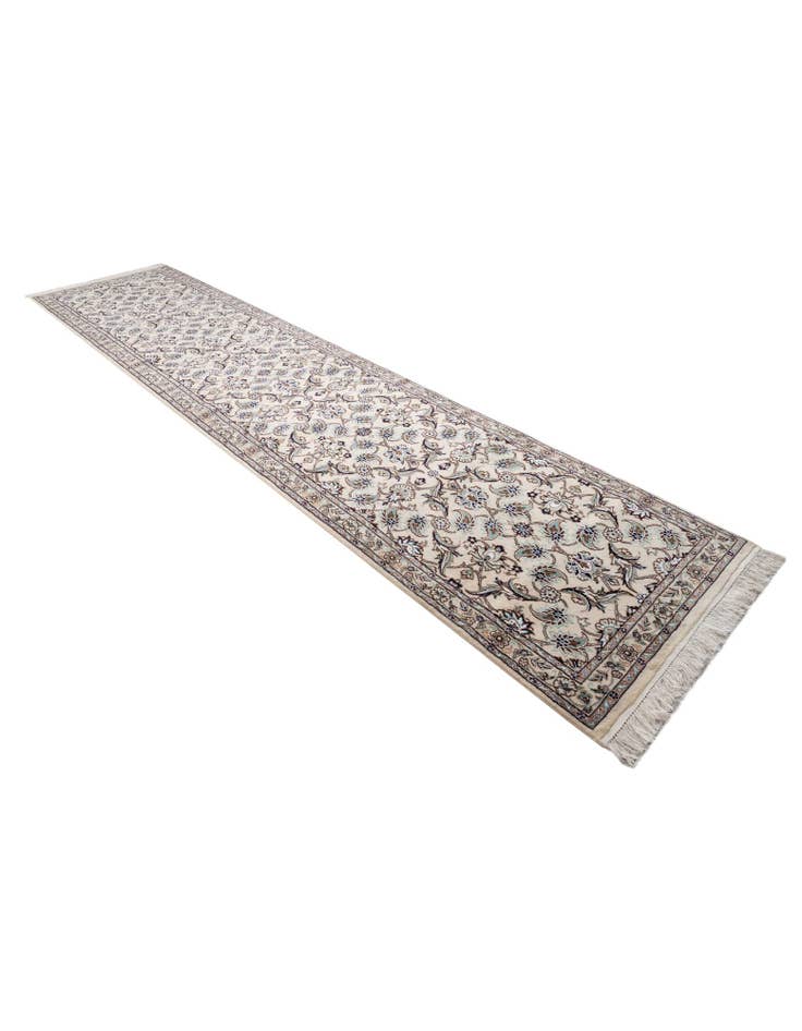 Detail image of  3' x 13' 2  Hand Knotted Nain Persian Runner Rug