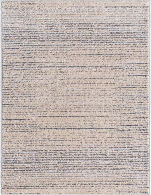 An 8 ft runner rug from the Oasis collection, featuring a modern textured pattern in ivory and cream tones, ideal for a hallway.