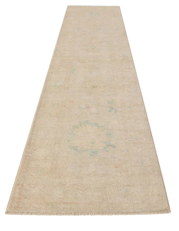 Detail image of  2' 9 x 11' 11  Hand Knotted Oushak Wool Runner Rug