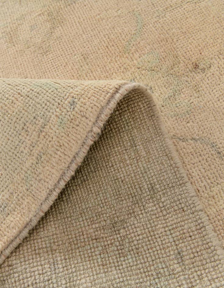 Detail image of  2' 10 x 9' 8  Hand Knotted Oushak Wool Runner Rug