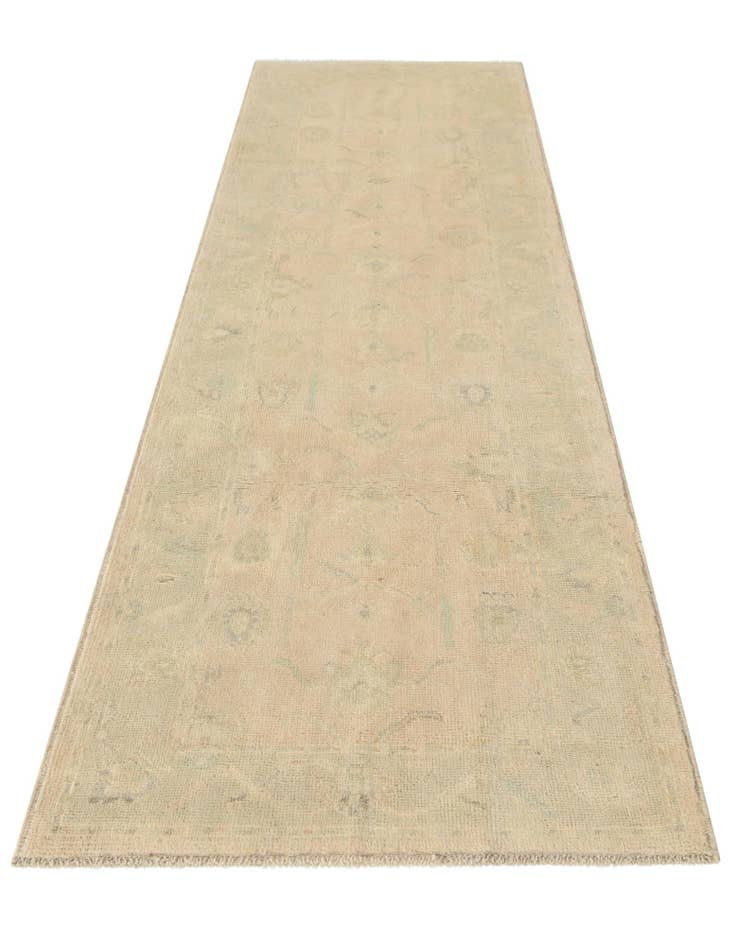 Detail image of  2' 10 x 9' 8  Hand Knotted Oushak Wool Runner Rug