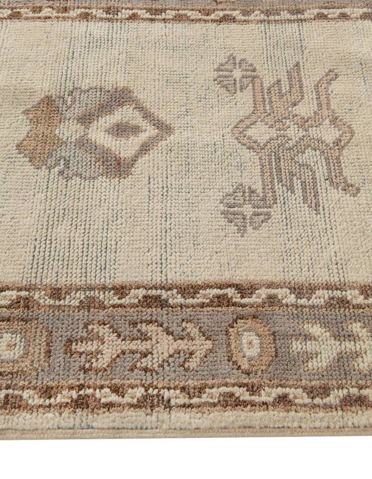 Detail image of  2' 10 x 10' 6  Hand Knotted Oushak Wool Runner Rug