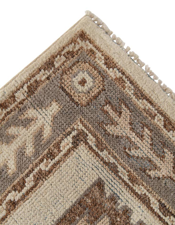 Detail image of  2' 10 x 10' 6  Hand Knotted Oushak Wool Runner Rug