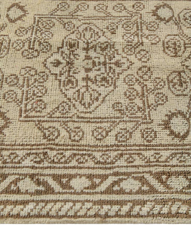 Detail image of  2' 7 x 10'  Hand Knotted Oushak Wool Runner Rug