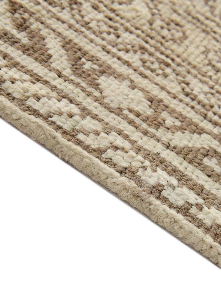 Detail image of  2' 7 x 10'  Hand Knotted Oushak Wool Runner Rug