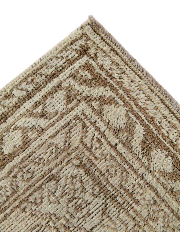 Detail image of  2' 7 x 10'  Hand Knotted Oushak Wool Runner Rug