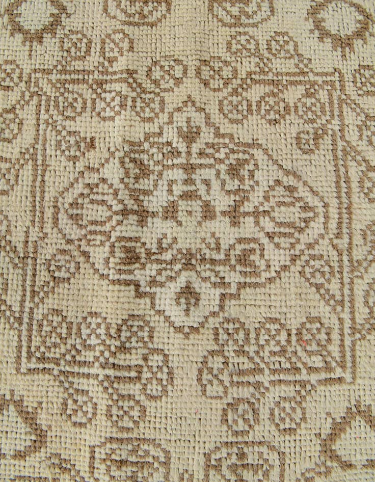 Detail image of  2' 7 x 10'  Hand Knotted Oushak Wool Runner Rug