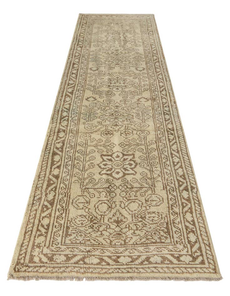 Detail image of  2' 7 x 10'  Hand Knotted Oushak Wool Runner Rug