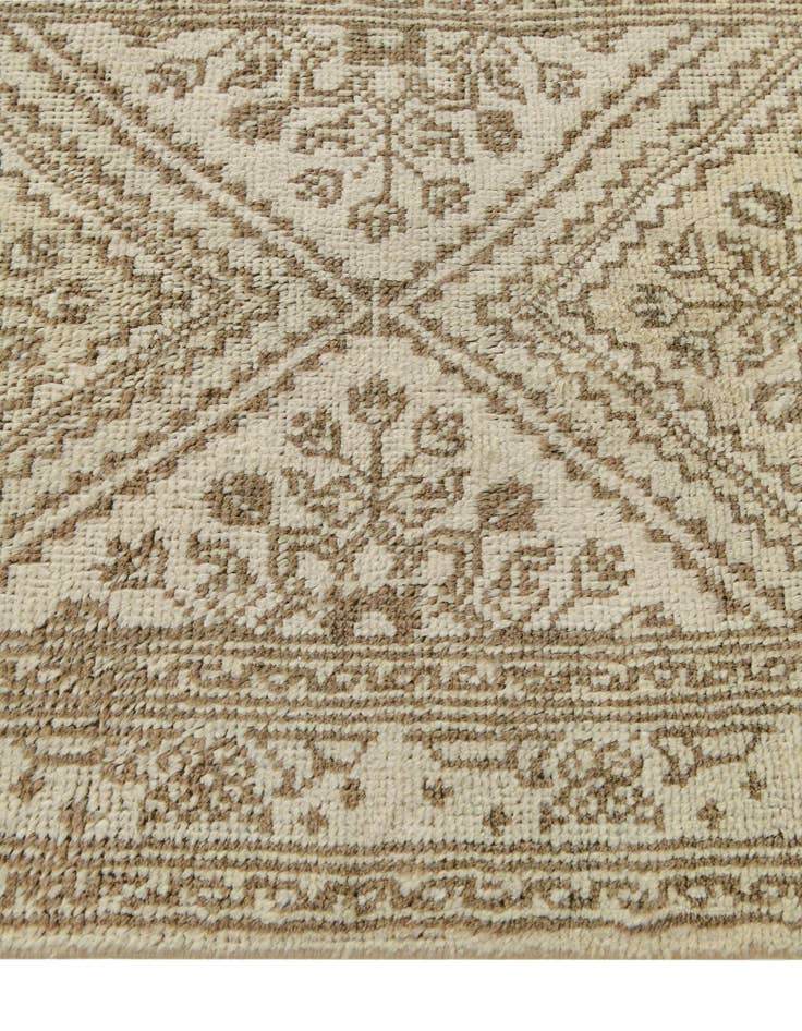 Detail image of  2' 6 x 10' 3  Hand Knotted Oushak Wool Runner Rug
