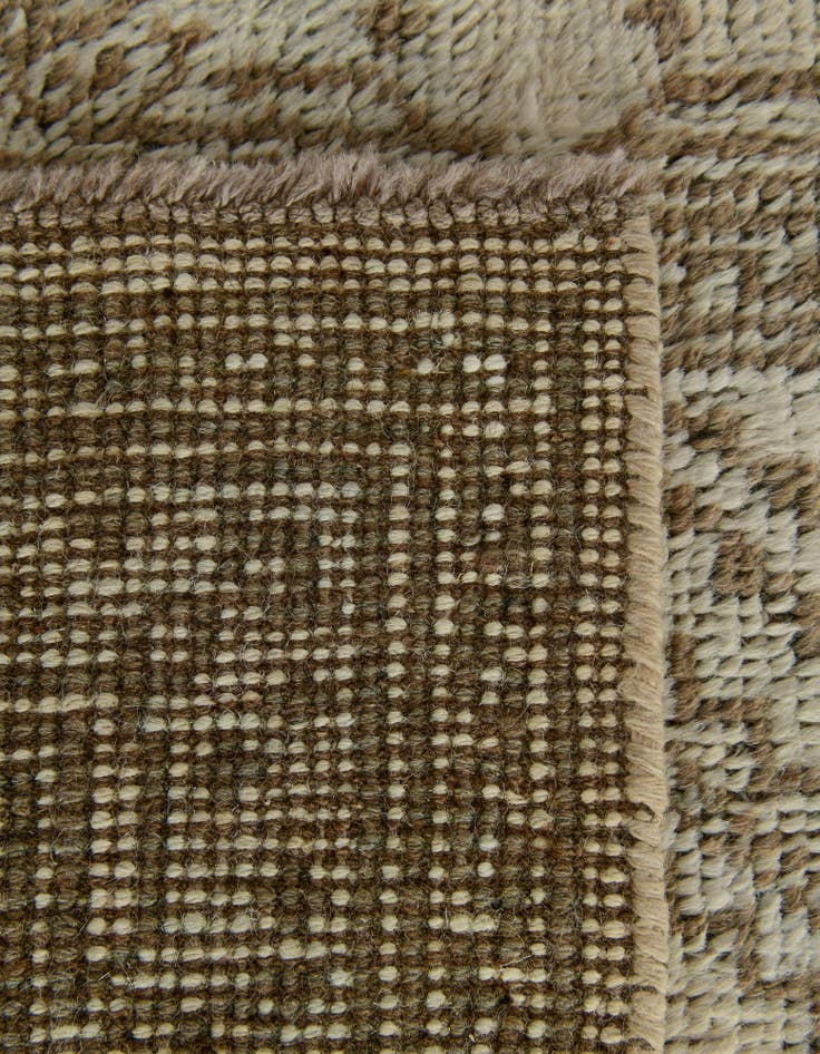 Detail image of  2' 6 x 10' 3  Hand Knotted Oushak Wool Runner Rug
