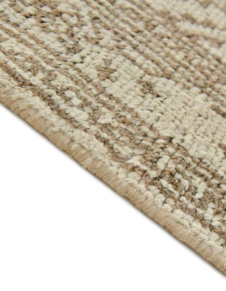Detail image of  2' 6 x 10' 3  Hand Knotted Oushak Wool Runner Rug