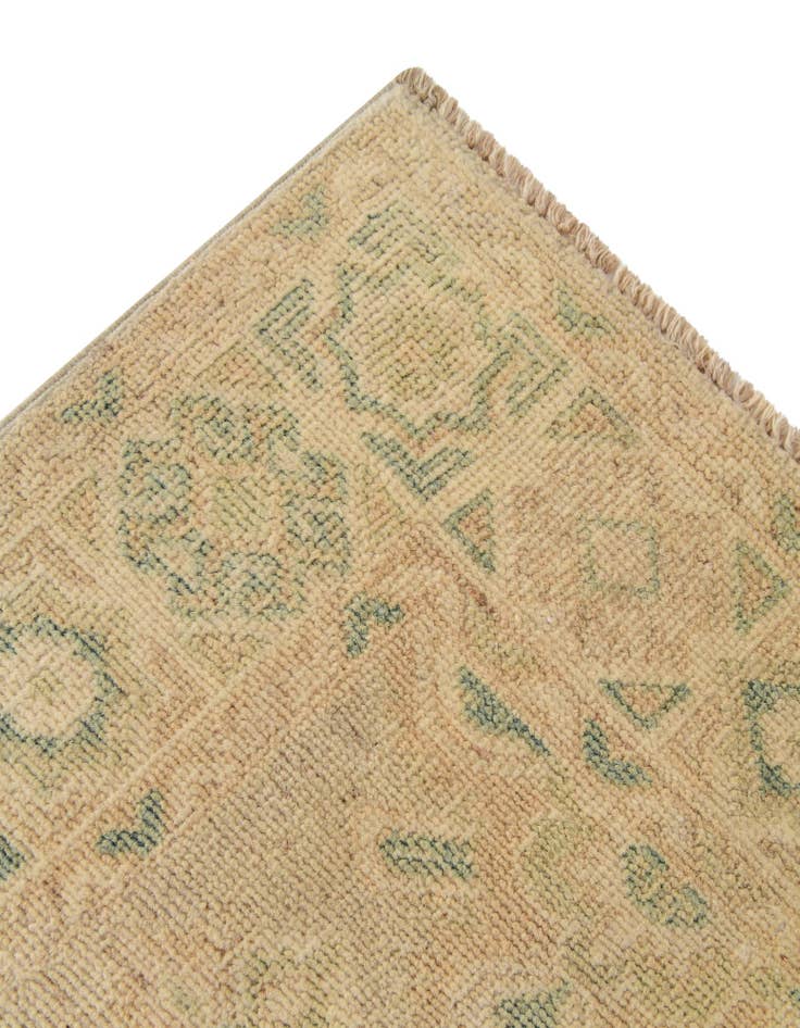 Detail image of  2' 2 x 5' 10  Hand Knotted Oushak Wool Runner Rug