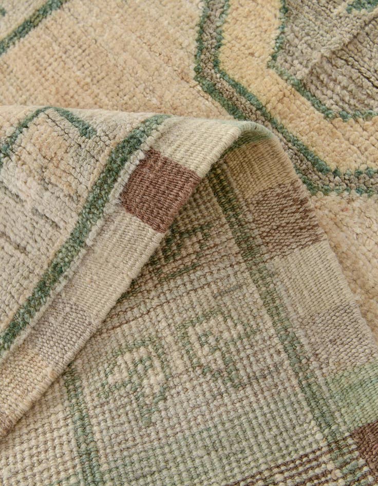 Detail image of  2' 9 x 12' 5  Hand Knotted Oushak Wool Runner Rug