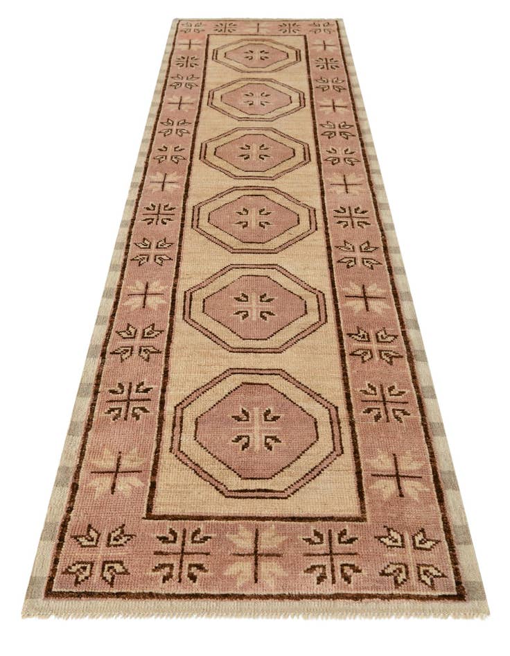 Detail image of  2' 9 x 10' 4  Hand Knotted Oushak Wool Runner Rug