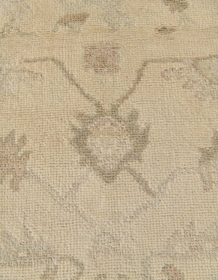 Detail image of  2' 9 x 9' 11  Hand Knotted Oushak Wool Runner Rug