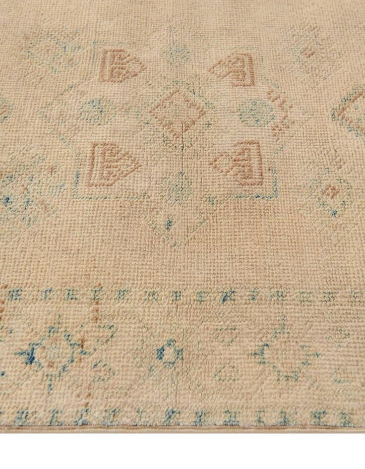 Detail image of  2' 1 x 5' 10  Hand Knotted Oushak Wool Runner Rug