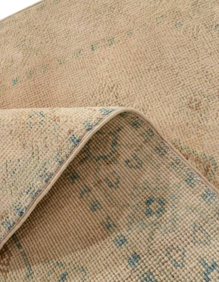 Detail image of  2' 1 x 5' 10  Hand Knotted Oushak Wool Runner Rug