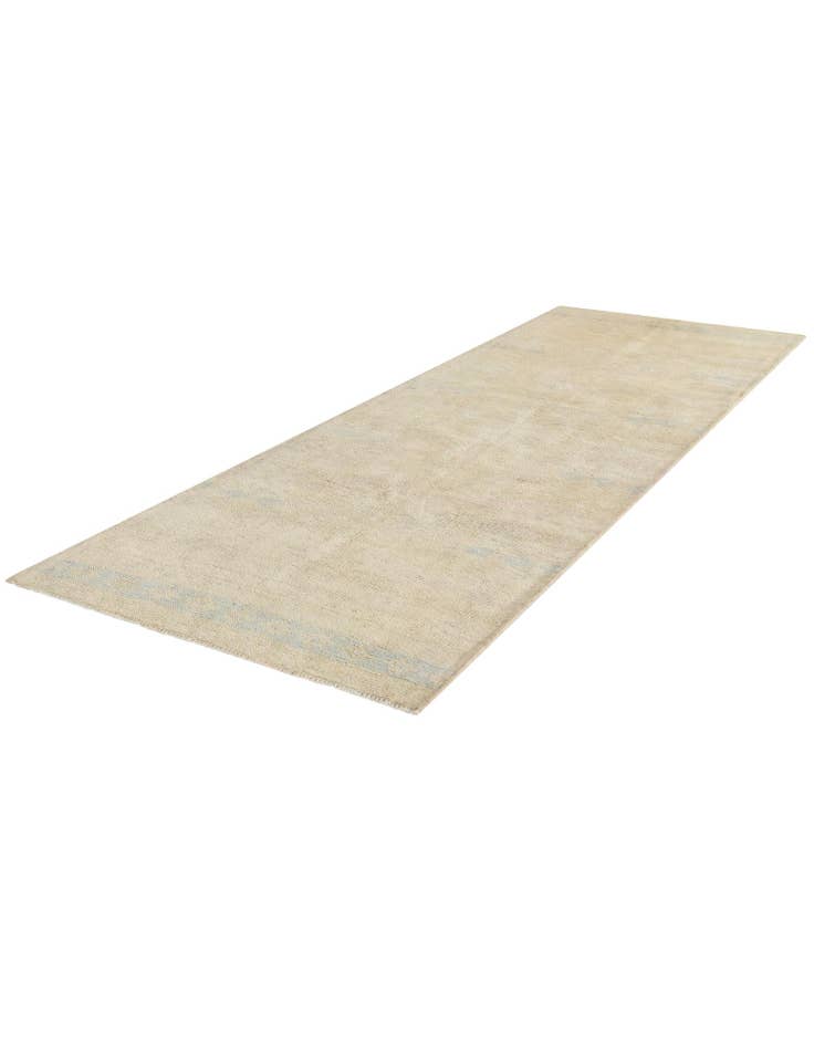 Detail image of  3' 4 x 10' 2  Hand Knotted Oushak Wool Runner Rug