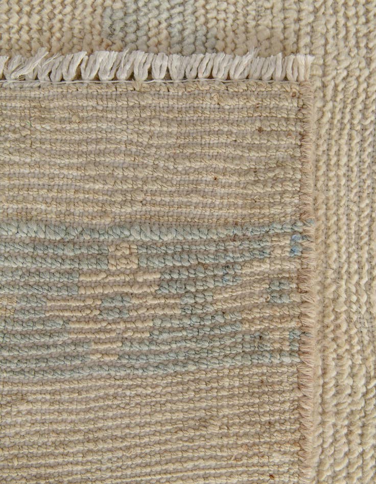Detail image of  3' 4 x 10' 2  Hand Knotted Oushak Wool Runner Rug