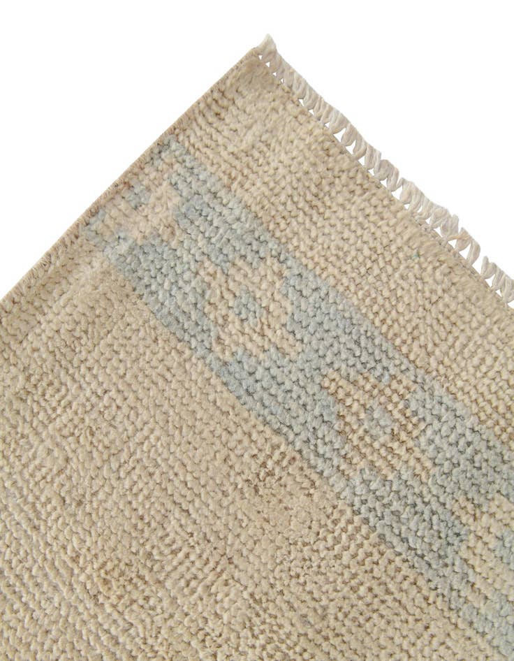 Detail image of  3' 4 x 10' 2  Hand Knotted Oushak Wool Runner Rug