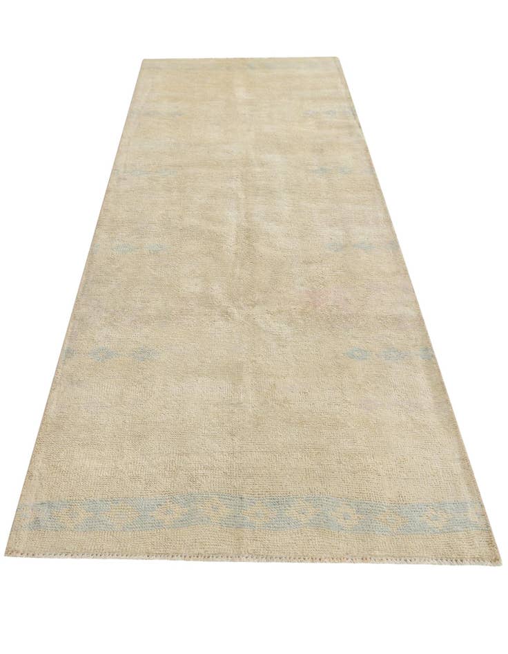 Detail image of  3' 4 x 10' 2  Hand Knotted Oushak Wool Runner Rug