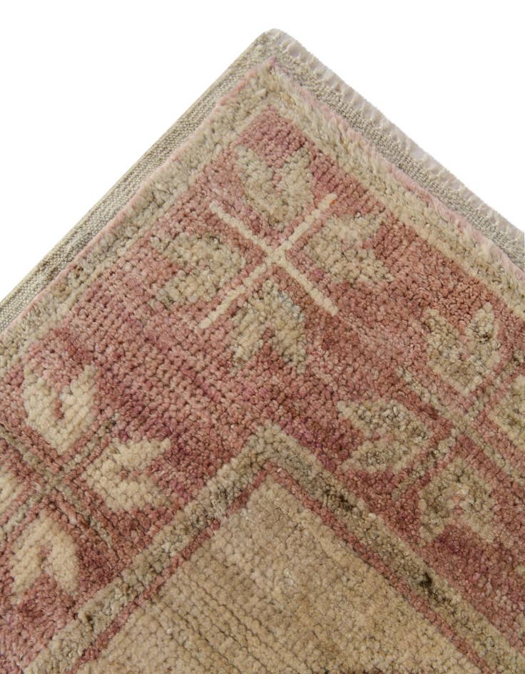 Detail image of  2' 9 x 10'  Hand Knotted Oushak Wool Runner Rug