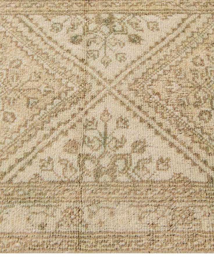 Detail image of  2' 5 x 12' 9  Hand Knotted Oushak Wool Runner Rug
